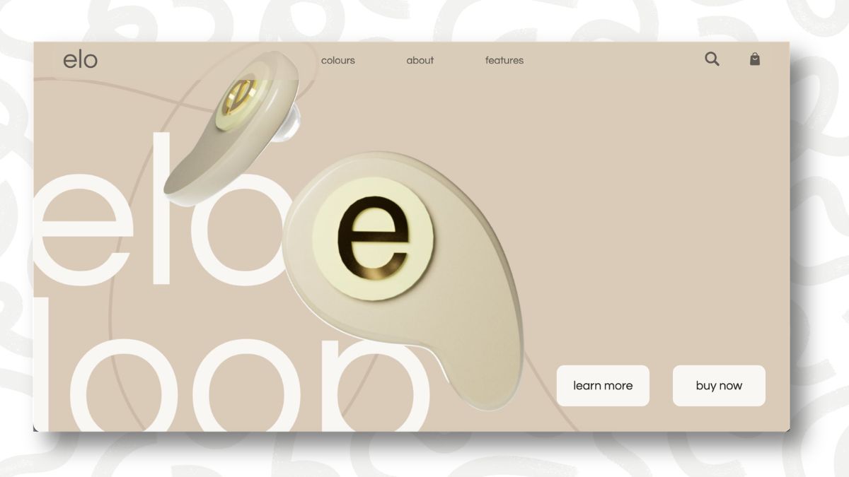 Elo | Wireless Earbuds Brand Concept & Interactive Web Design