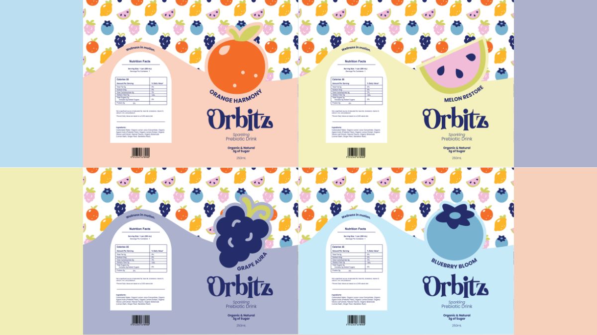 Orbitz | Prebiotic Beverage Brand Identity